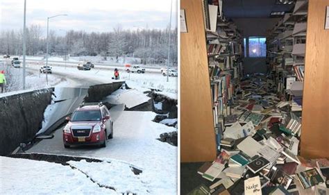 Alaska Earthquake 2018 Major Earthquake Damages Buildings And Roads