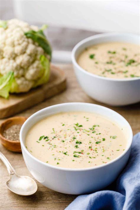 7 Ingredient Cauliflower And Cheddar Soup My Keto Soup Go To Keto Pots