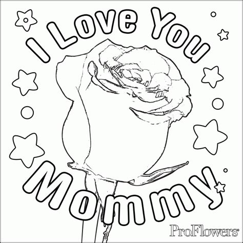 I Love You Mommy Coloring Pages Coloring Home