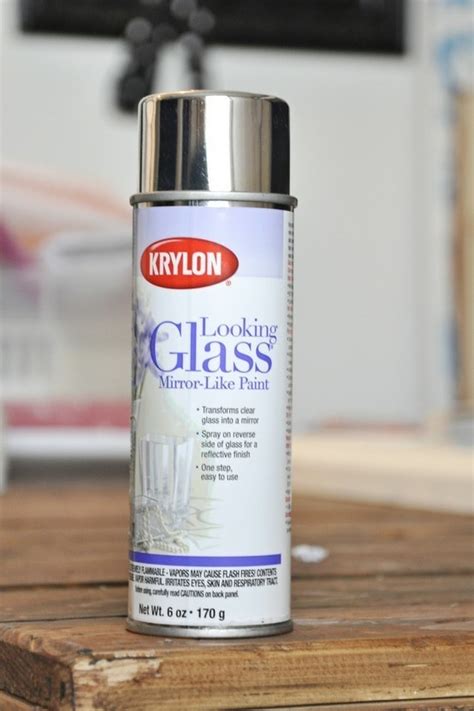Always work in the same direction—never back and forth—as you carefully lift the paint off the glass. looking glass mirror spray paint | DIY & Craftiness ...