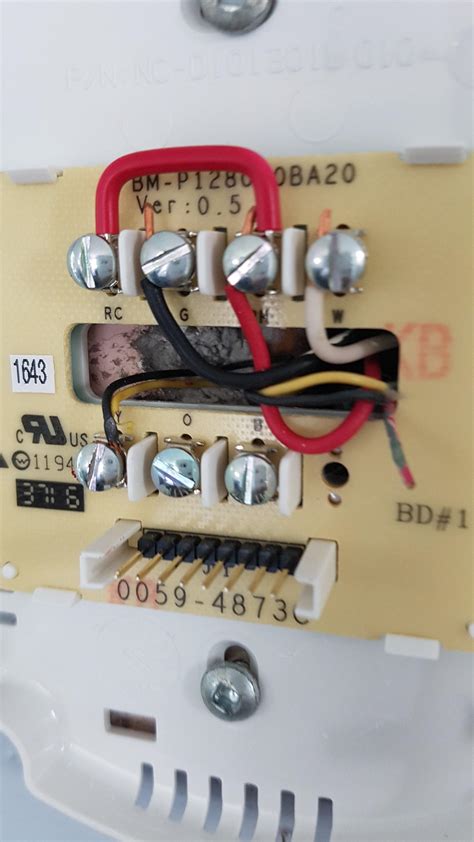 Here is a typical five wire setup. Thermostat Wiring. 2 wires connecting to Y terminal - Home Improvement Stack Exchange