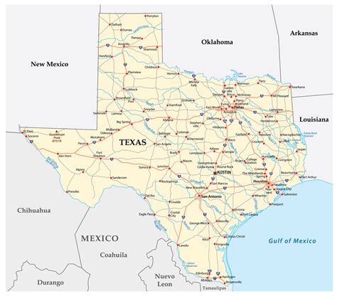 Texas Border Cities Map