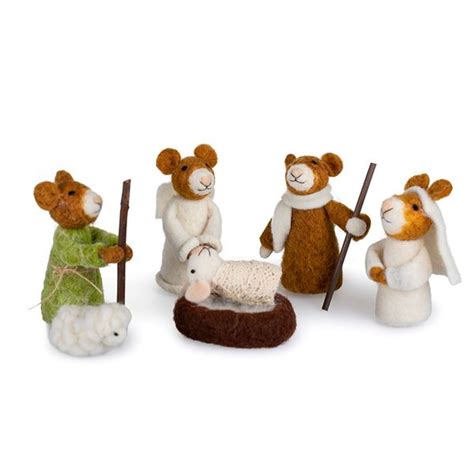 Wool Mouse Nativity Set National Trust Shop