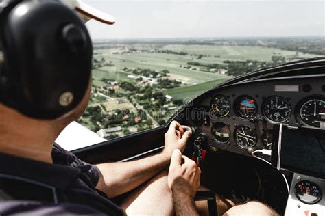 View From Pilot S Cabin Stock Image Image Of Flying 161705157