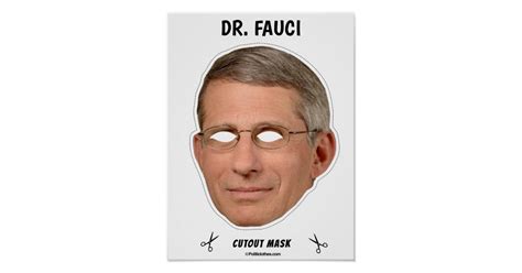 Dr Fauci Halloween Mask Poster