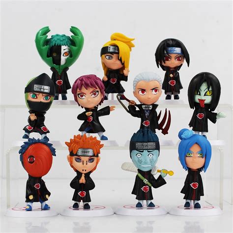 11pcslot Naruto Orochimaru Akatsuki Pvc Action Figure Kids Model Toys