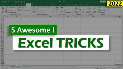 5 Awesome Excel Tips And Tricks 2022 YouTube