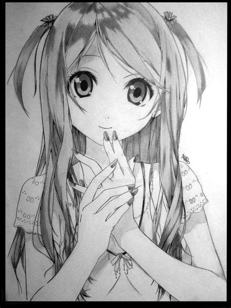 Anime Cute Girl Drawing At Explore Collection Of