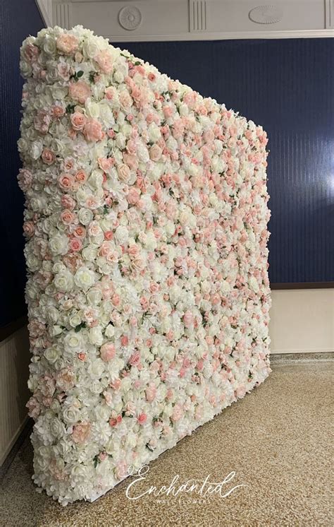 Blush Flower Wall Backdrop Diy Flower Wall Flower Wall Flower Wall