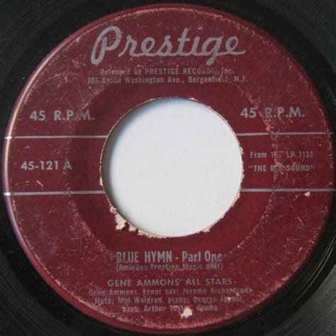 Gene Ammons All Stars Blue Hymn Pubblicazioni Discogs