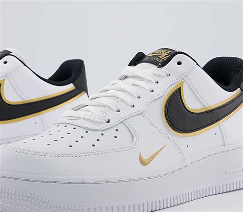 White Black Gold Air Force 1 Airforce Military