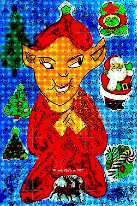 Evil Elf By Kater Redbubble
