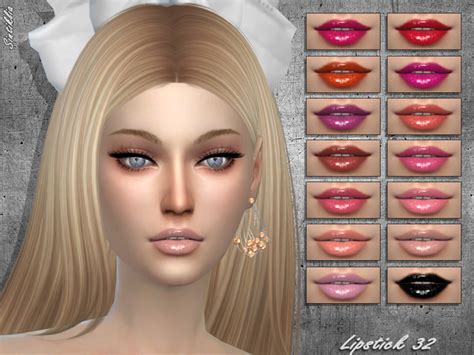 The Sims Resource Sintiklia Lipstick 32