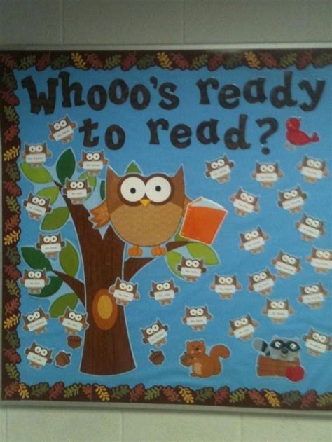 Spring circle art bulletin board. Themes Cute Owl Bulletin Board Library ... | Owl bulletin ...