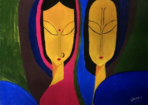 Buy A Bond Unexplained A Love Untouched Handmade Painting By Shanu Jain