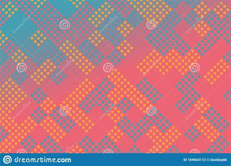 Colorful Gradient Geometrical Dot Pattern Background Design Stock