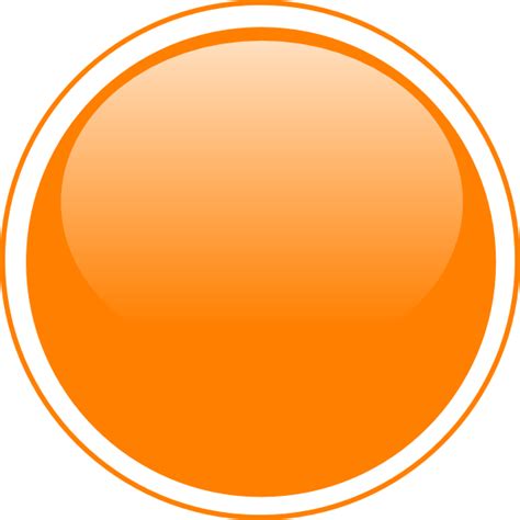 Glossy Orange Circle Button Clip Art At Vector Clip Art