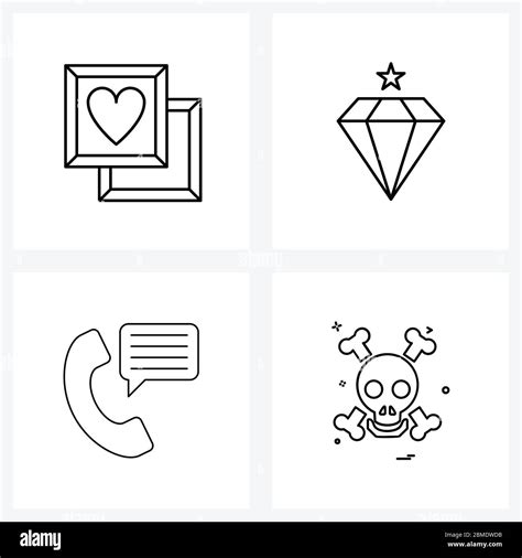 4 Universal Icons Pixel Perfect Symbols Of Choco Communication Love