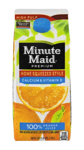 Minute Maid Home Squeezed Orange Juice With Calcium And Vitamin D 59 Fl