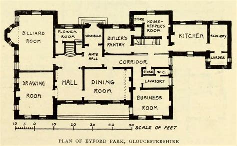 19th Century Manor House Floor Plans English Country House Plans