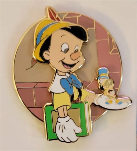 Disney Parks Pinocchio And Jiminy Cricket Pin New 2022 Oe Pin In Hand