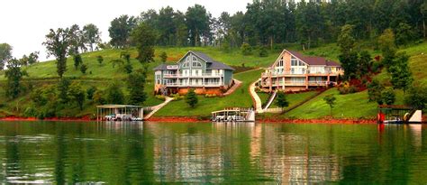 Lakefront cabins for sale in tennessee. Lakefront Homes (With images) | Lakefront homes, House ...