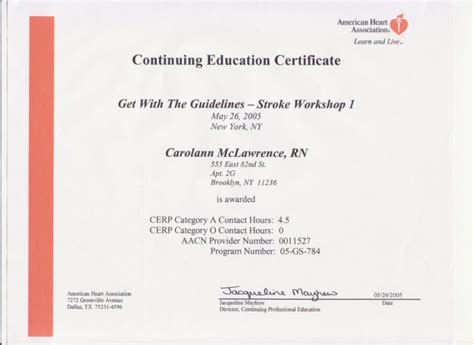 Continuing Education Certificate Template 7 Best Templates Ideas For