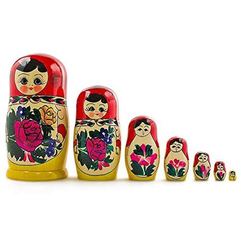 starxing nesting dolls matryoshka russian wood stacking nested set 7 pieces handmade toys for