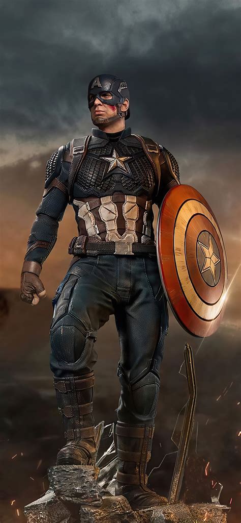 1242x2688 Captain America Shield Saver Iphone XS MAX HD 4k Wallpapers