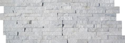 Arctic White Marble Stacked Stone Wall Tile Stone Tile Wall Stacked