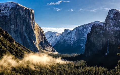 National Park Nature Usa Valley Yosemite National Park Hd