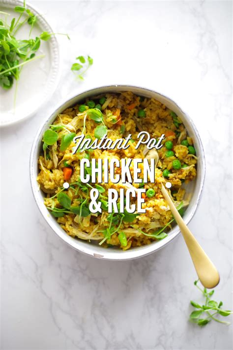 Add water and salt and bring to a boil over high heat. Instant Pot Chicken and Homemade Yellow Rice (Pressure ...