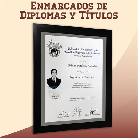 Enmarcado De Diplomas Y Títulos La Marqueteria