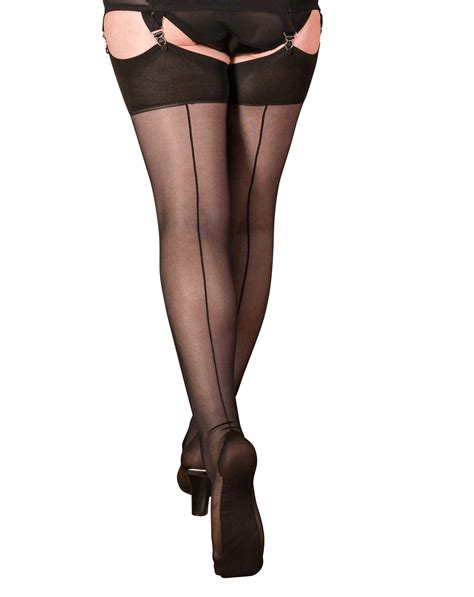 Buy What Katie Did Seamed Stockings 40 Denier Black Online At Desertcartindia