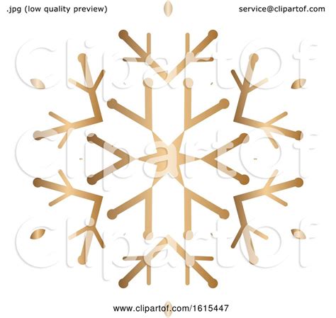 Gold Winter Christmas Snowflake By Kj Pargeter 1615447