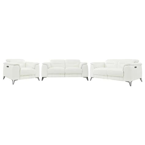 Anabel White 3 Piece Living Set El Dorado Furniture
