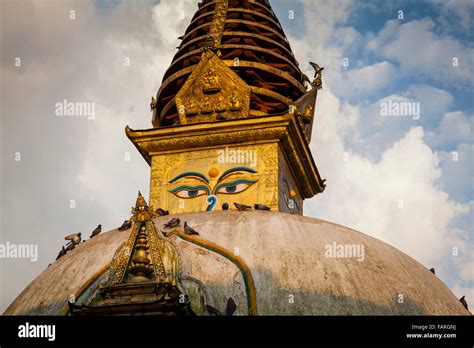 Kathesimbhu Stupa At Sunset Kathmandu Nepal Stock Photo Alamy