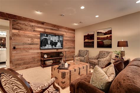 Basement furniture should be comfortable and functional. Mixed Hardwoods Reclaimed Wood Paneling (With images ...