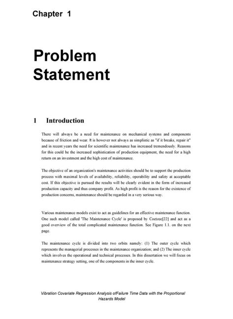 Printable Problem Statement Templates Ms Word Templatelab