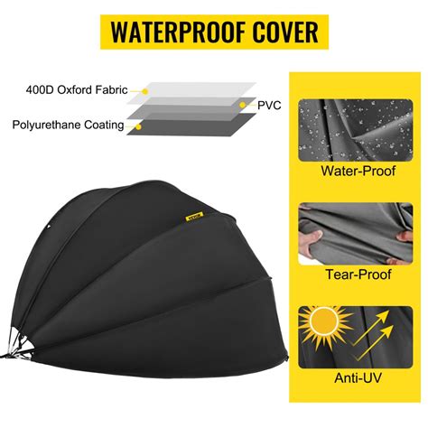 Vevor Waterproof Motorcycle Cover Motorcycle Shelter Heavy Duty