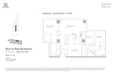 Luxury 3 Bedroom Condos St Regis Residences