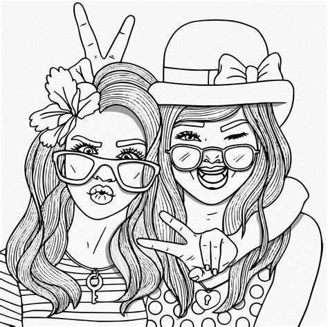 Dessin Adultes Beau Photos Bestie Coloring Pages For Adults Pinterest
