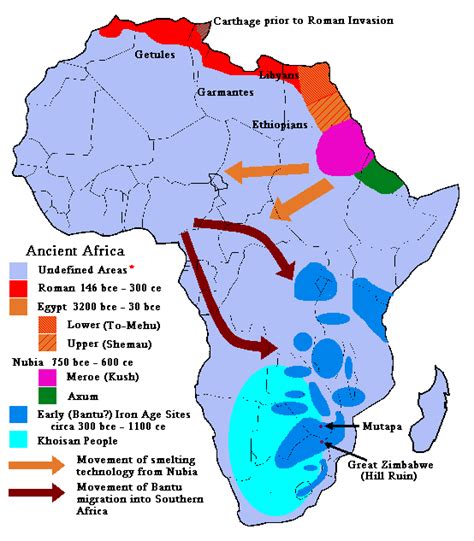 Map Of Ancient Africa Courtesy Of Return To Glory African