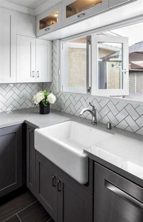 33 Stunning Grey And White Kitchen Color Ideas Match With Any Kitchen