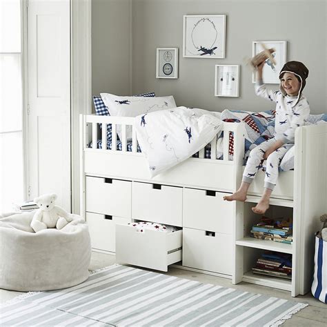 Looks good quality and my ten year old loves it. Classic Mid Sleeper Bed | The White Company | White ...