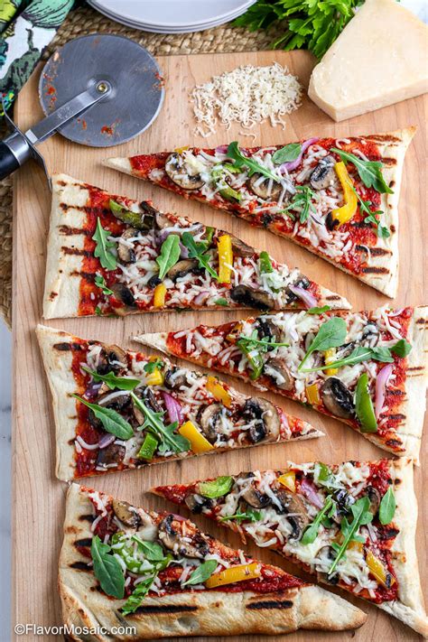 Grilled Pizza Recipe How To Grill Pizza Flavor Mosaic
