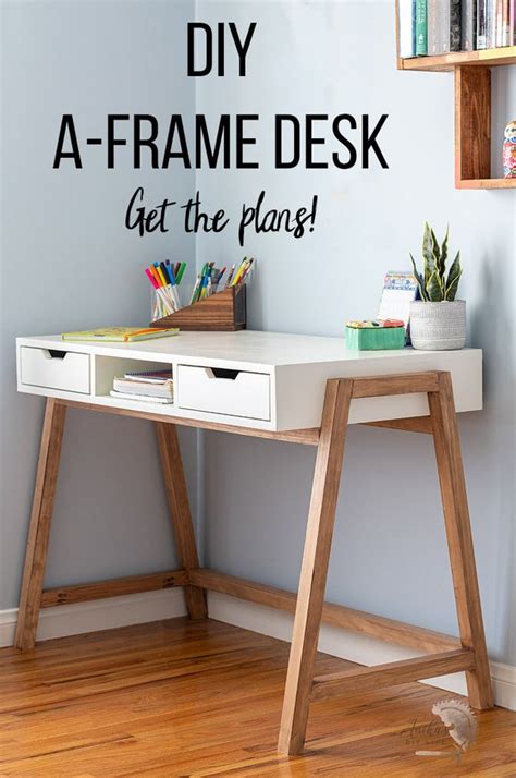 Diy A Frame Desk How To Tutorial Video And Plans Anikas Diy Life