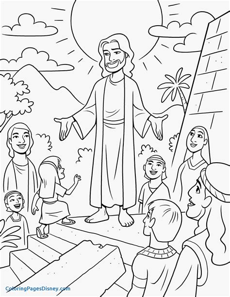 Jesus Teaching In The Temple Coloring Page Sketch Coloring Page