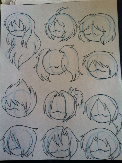Various Hair Styles By Magicalpouchofmagic On Deviantart Anime