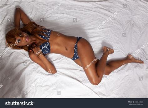 Lovely African American Woman Laying Down Stock Photo Edit Now